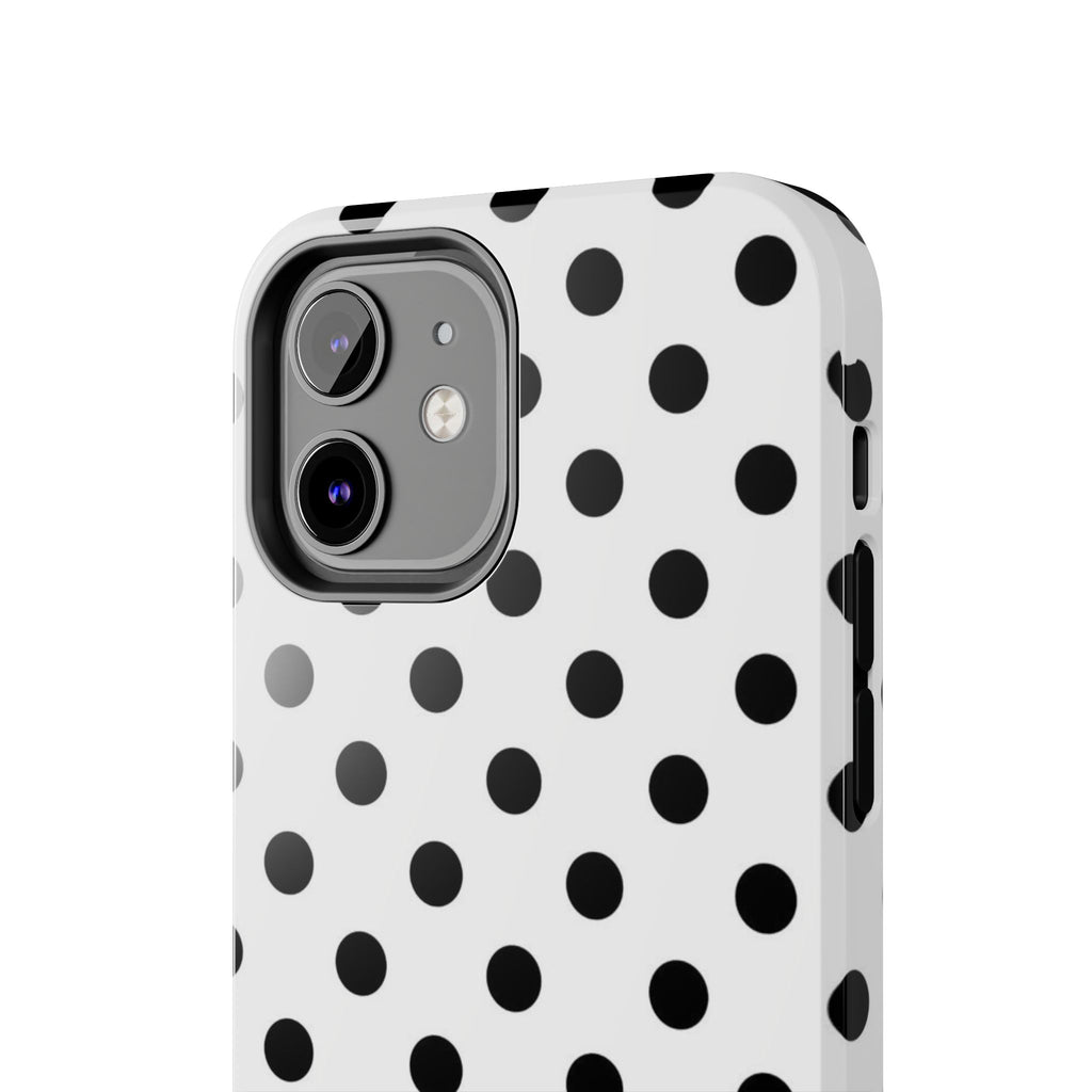 White Polka Dot iPhone Case