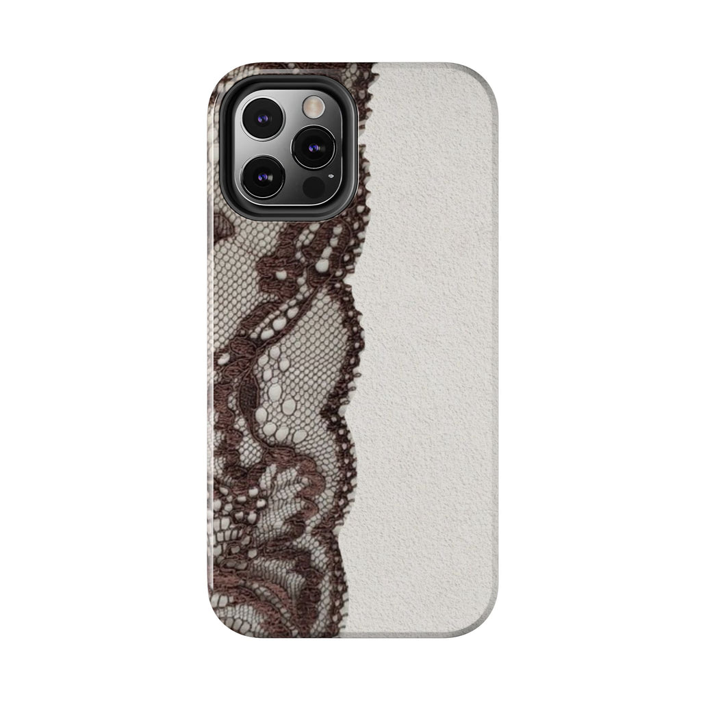 Brown Lace Edge iPhone Case