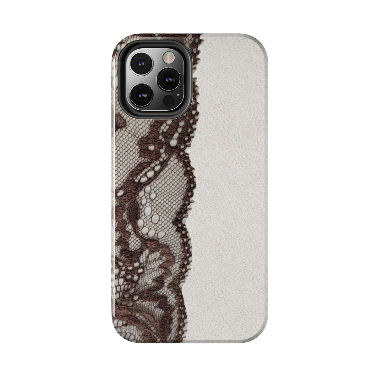 Brown Lace Edge iPhone Case