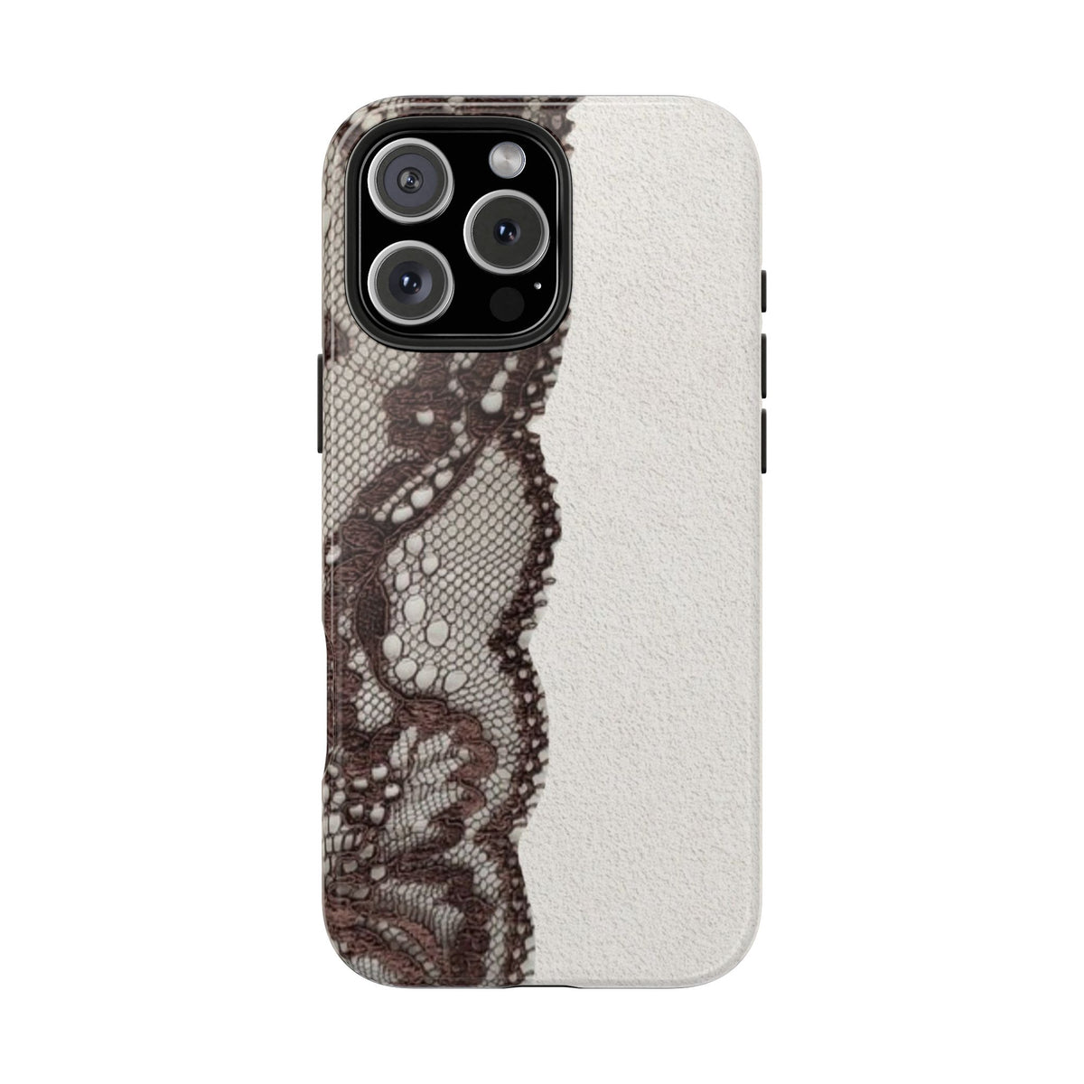 Brown Lace Edge iPhone Case