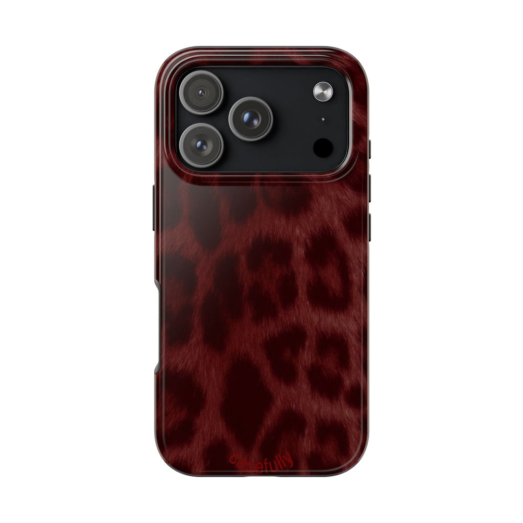 Red Cheetah Print iPhone Case