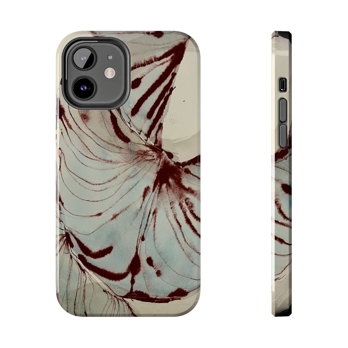 Maroon Silk iPhone Case