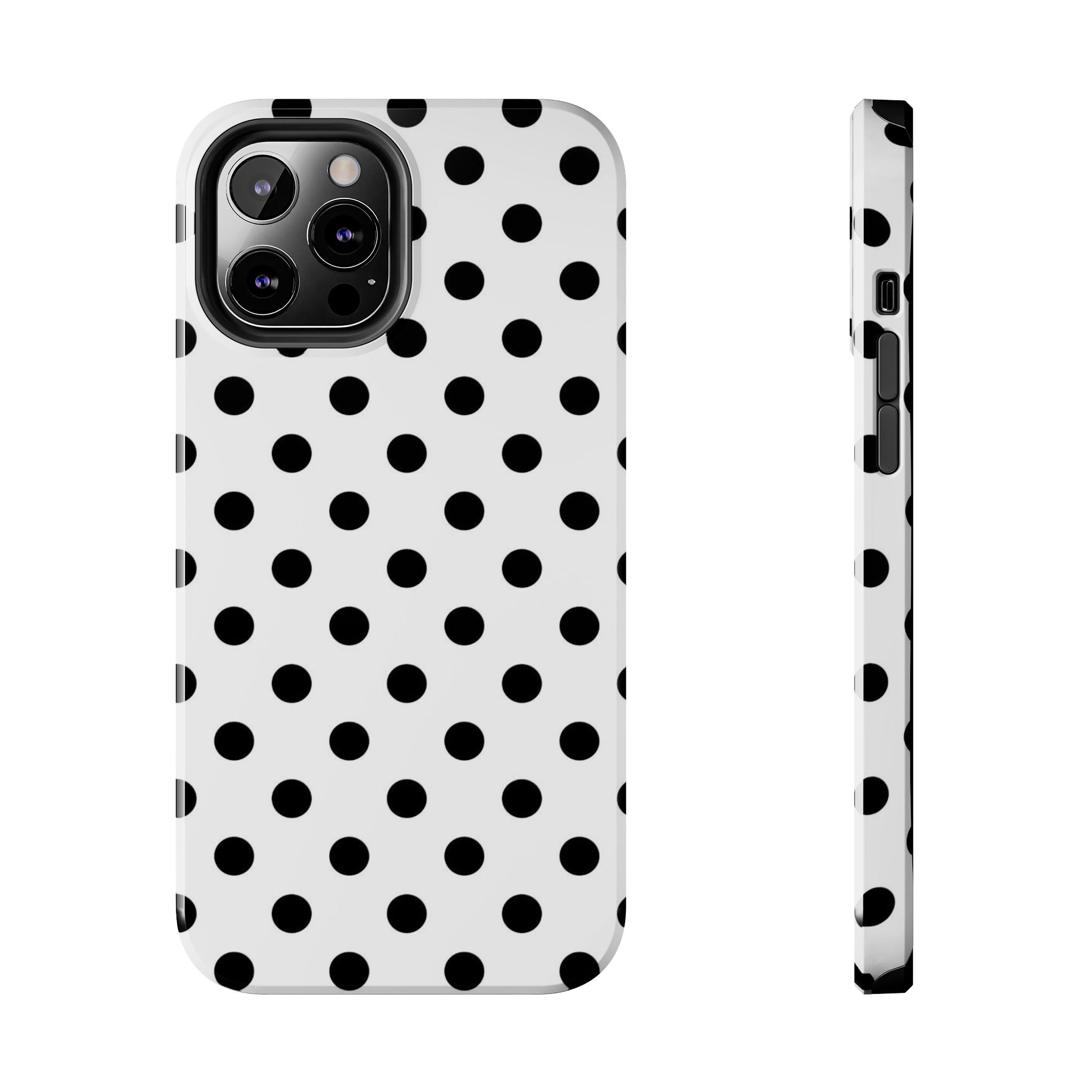 White Polka Dot iPhone Case