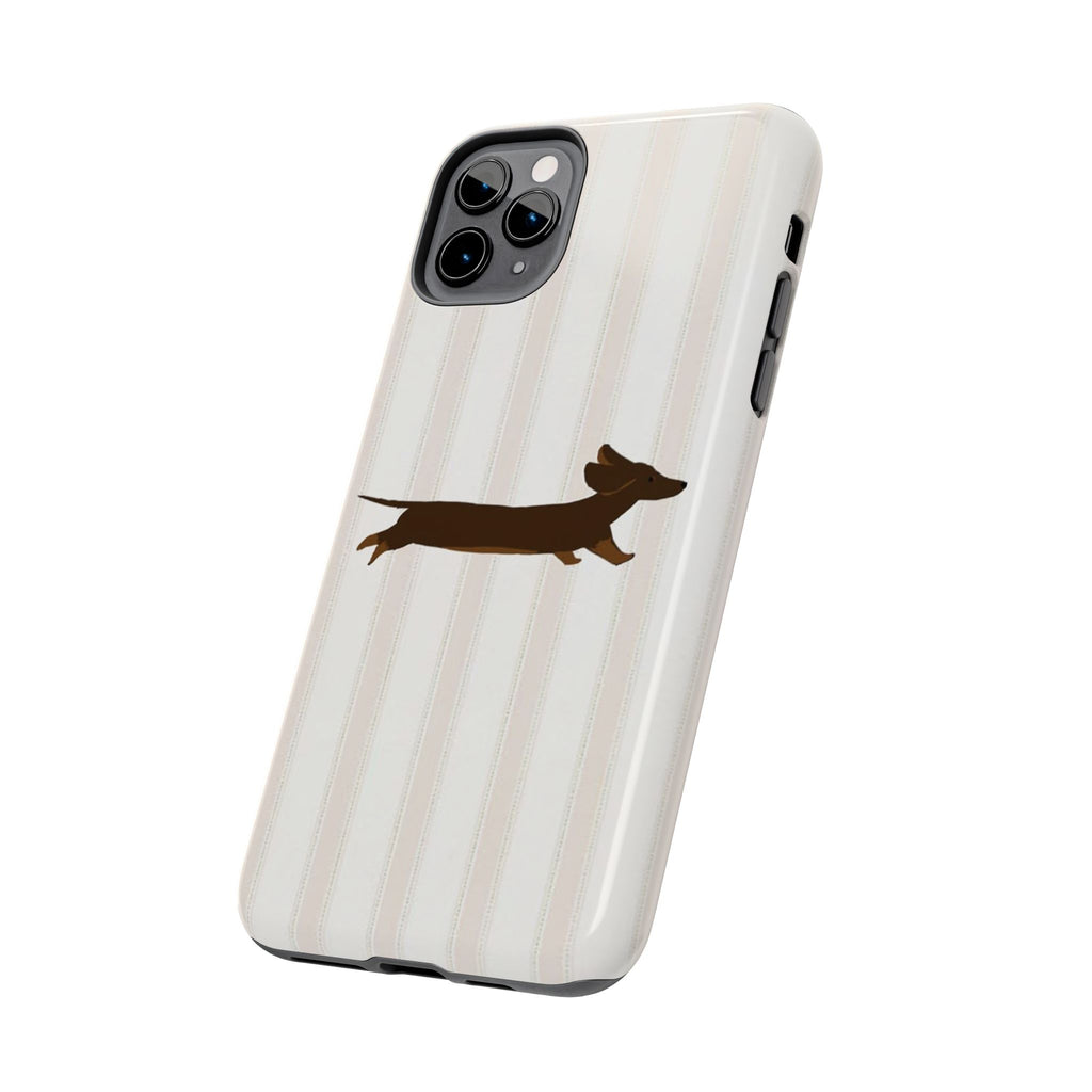 Leaping Dachshund iPhone Case