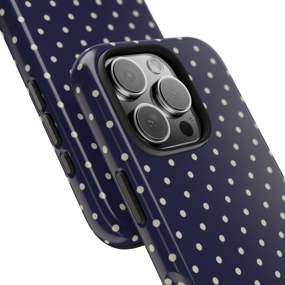 Blue Polka Dot iPhone Case