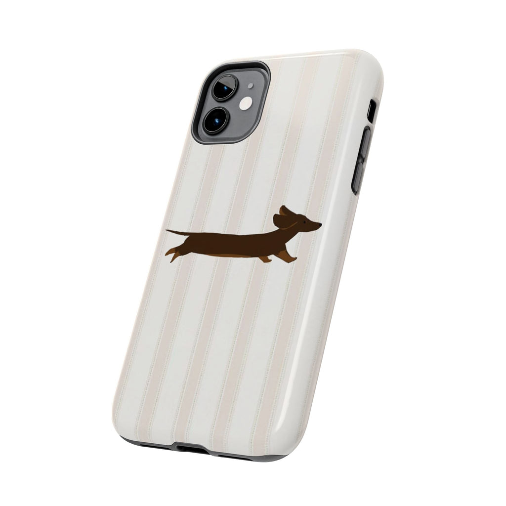 Leaping Dachshund iPhone Case