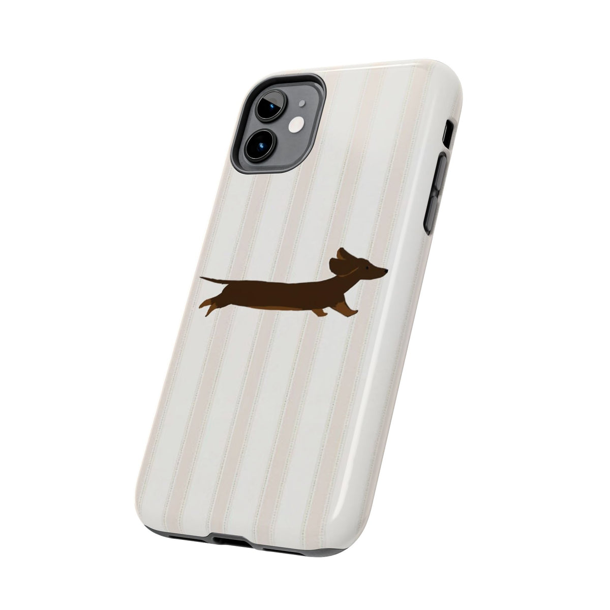 Leaping Dachshund iPhone Case