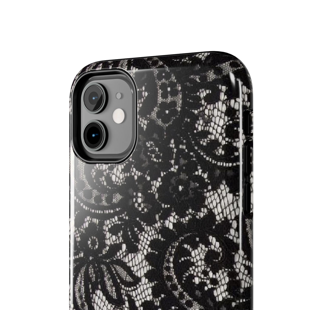 Hand-Bedazzled Initials Lace iPhone Case