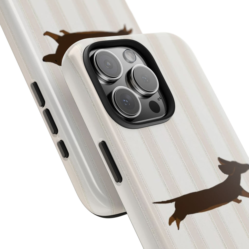 Leaping Dachshund iPhone Case