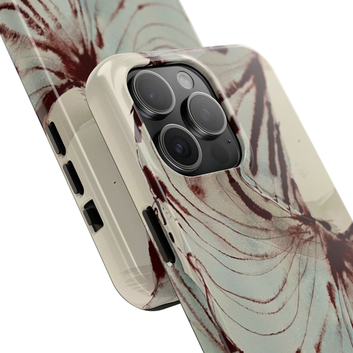 Maroon Silk iPhone Case