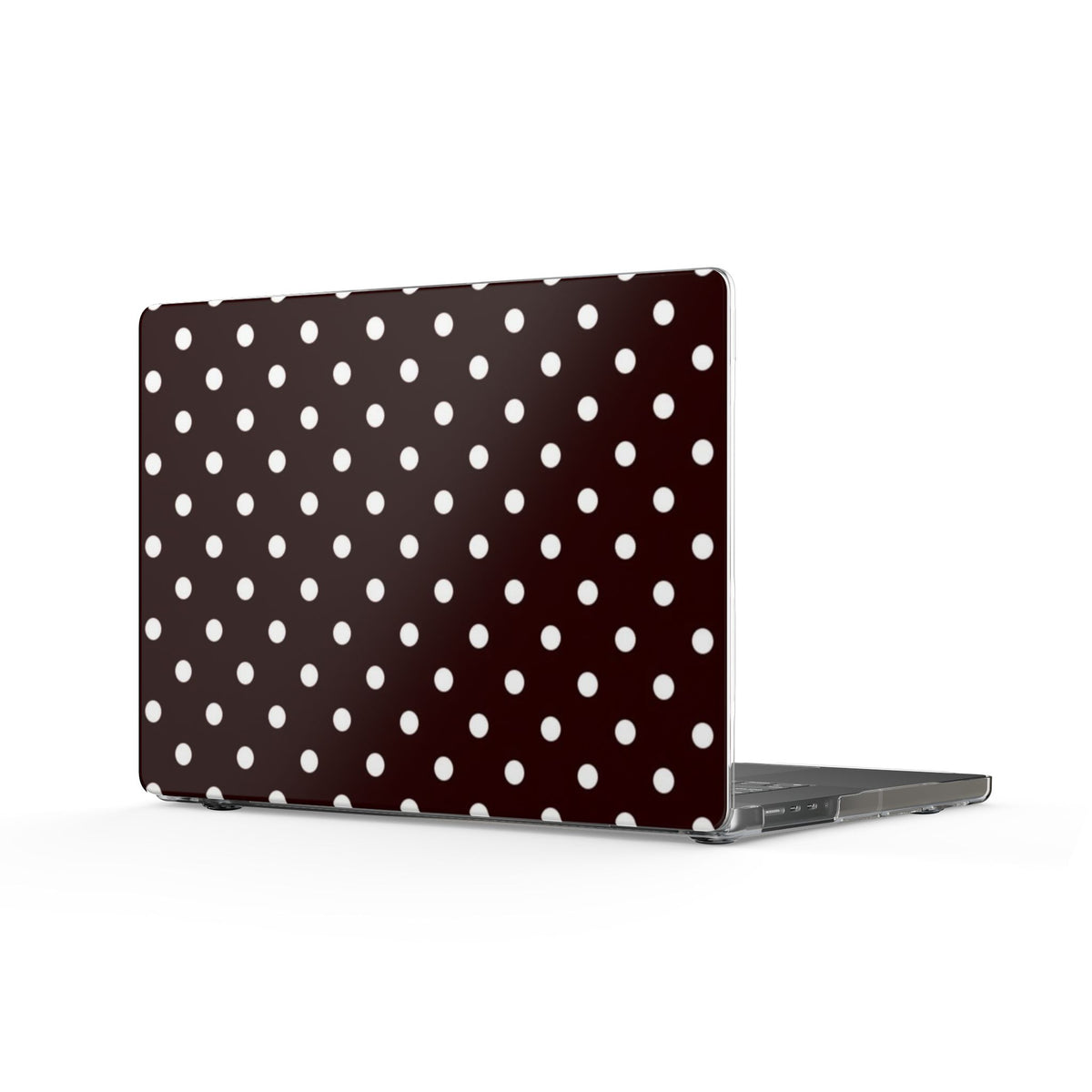 Maroon Polka Dot MacBook Case