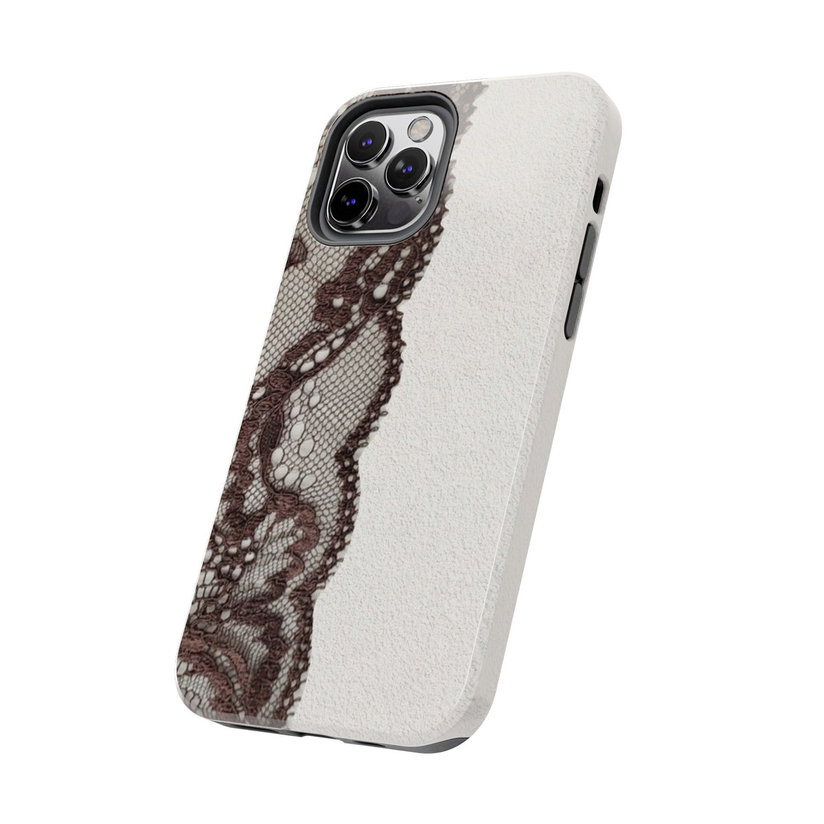 Brown Lace Edge iPhone Case