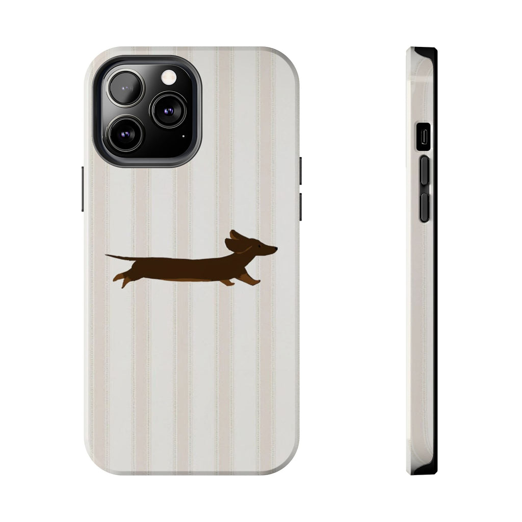 Leaping Dachshund iPhone Case