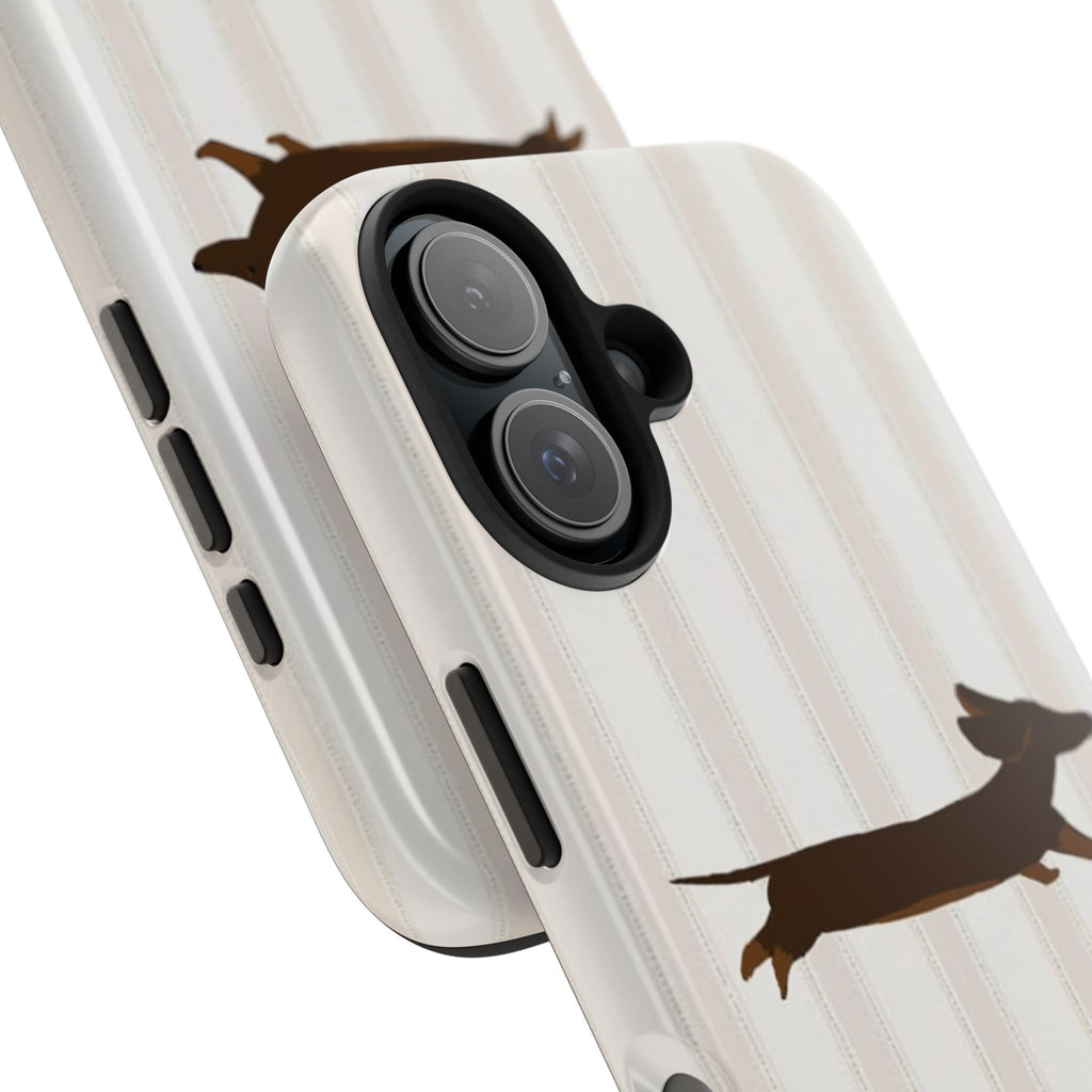 Leaping Dachshund iPhone Case