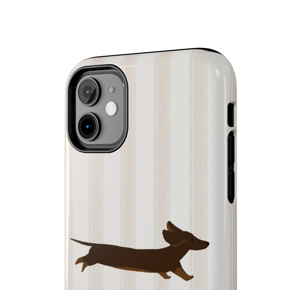 Leaping Dachshund iPhone Case