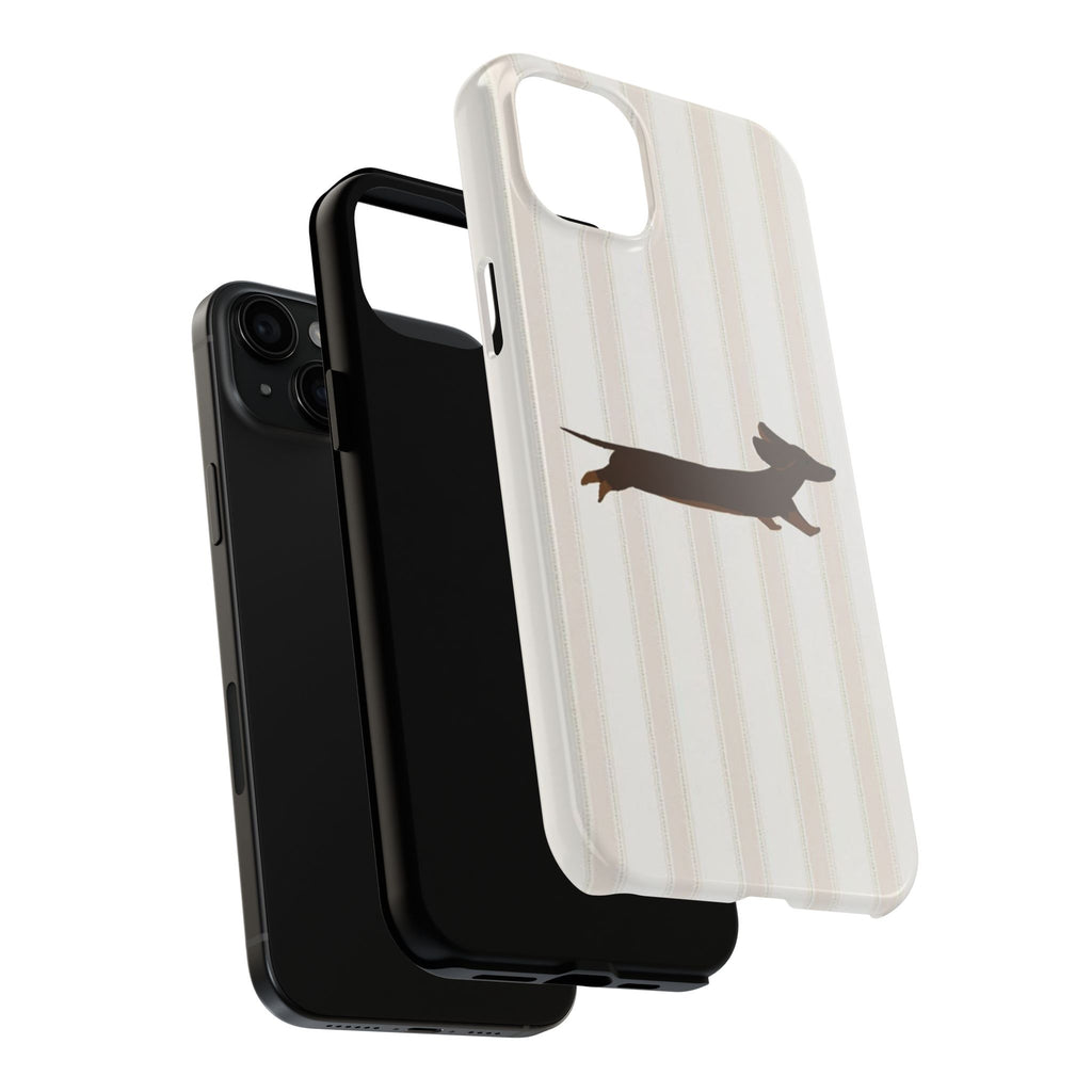 Leaping Dachshund iPhone Case