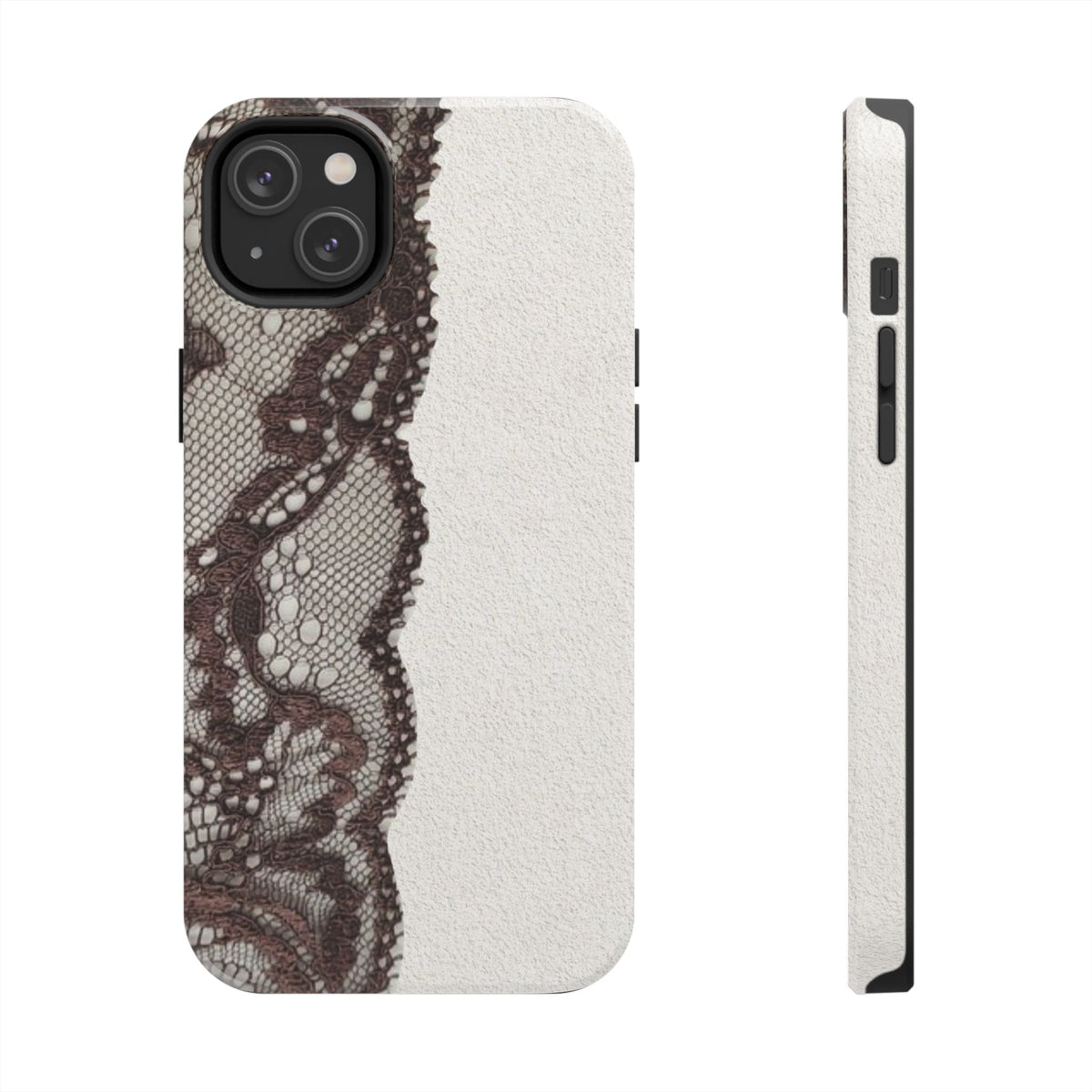 Brown Lace Edge iPhone Case