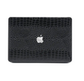 Black Faux Crocodile MacBook Case