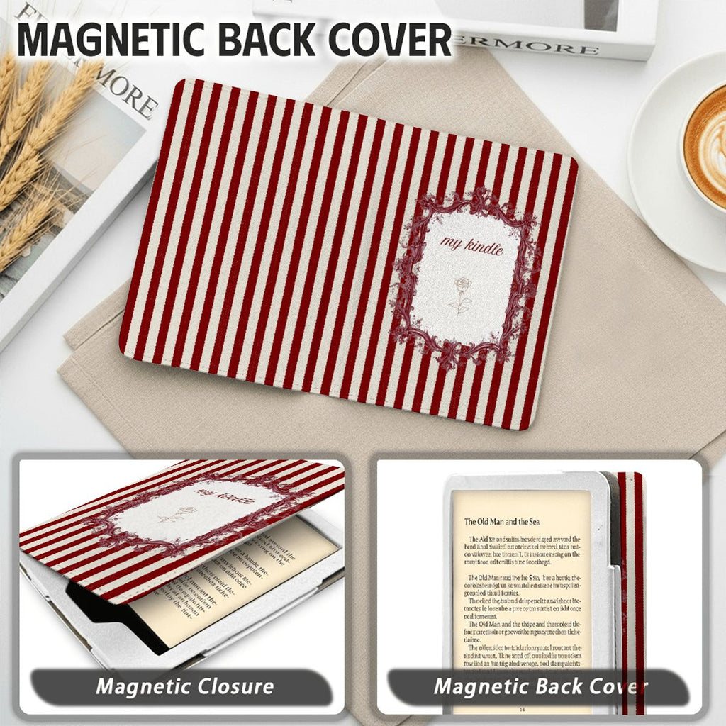 My Kindle Red Striped Kindle Case 7"