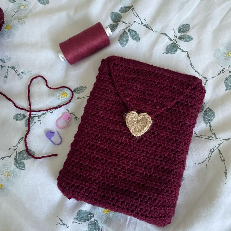 Crochet Love Letter Kindle Sleeve